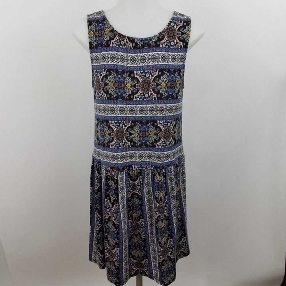 Everly Dress S Stripe Tribal Fit Flare Sle…‎